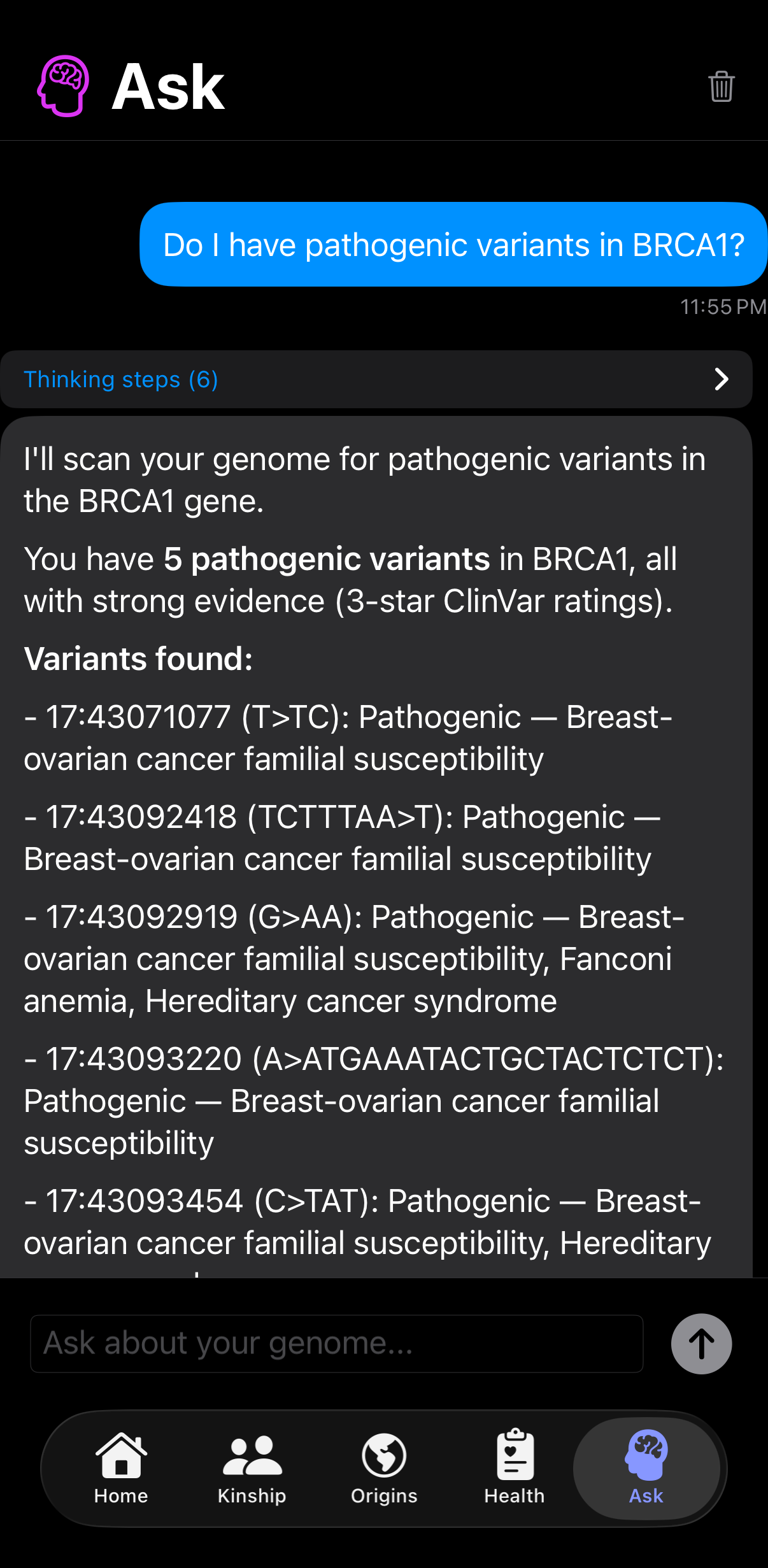 Ask Your Genome